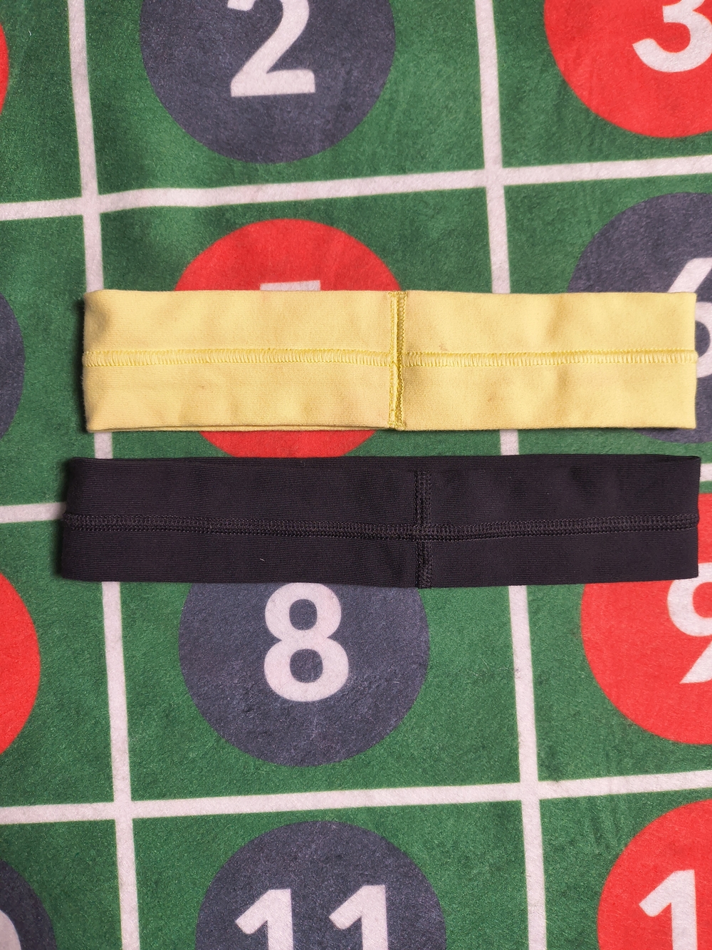 Lululemon Athletica Headbands 2 Pack Black Yellow Grippy Workout Hair Bands - Picture 3 of 11